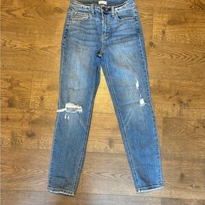 Sneak Peek Light Blue Ripped Skinny Jeans